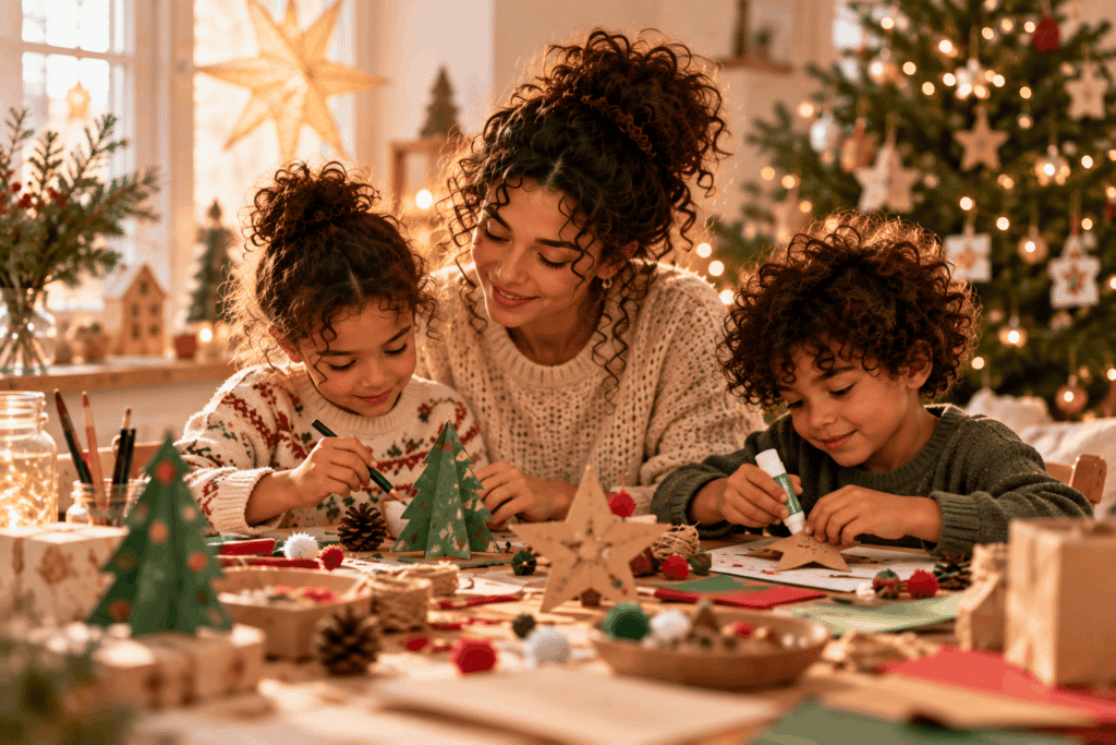 Weihnachtsbasteln mit Kindern ohne Stress: 7 Ideen, bei denen du nur Kaffee kochen musst
